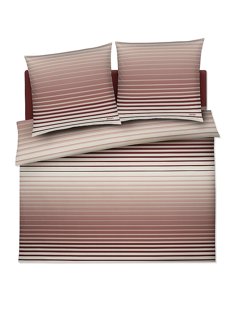 JOOP Satin Bettwäsche SHUTTER 2x70x90cm/200x200cm Rouge dunkelrot von Joop