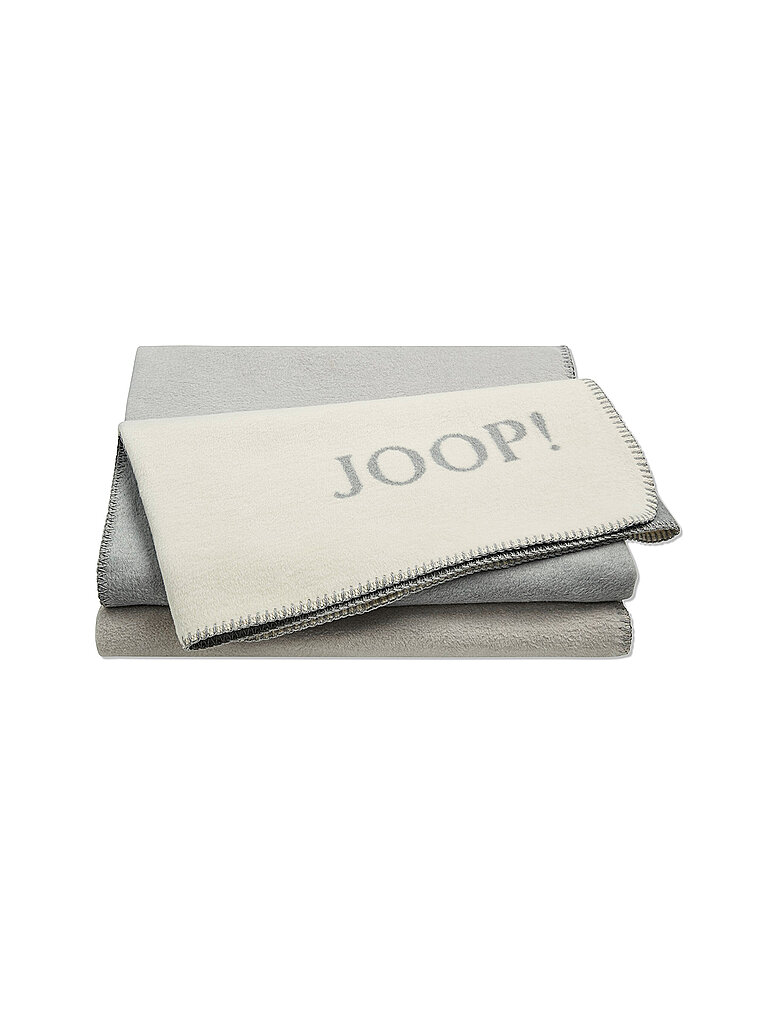 JOOP Wohndecke 150x200cm SPLIT Stein hellgrau von Joop