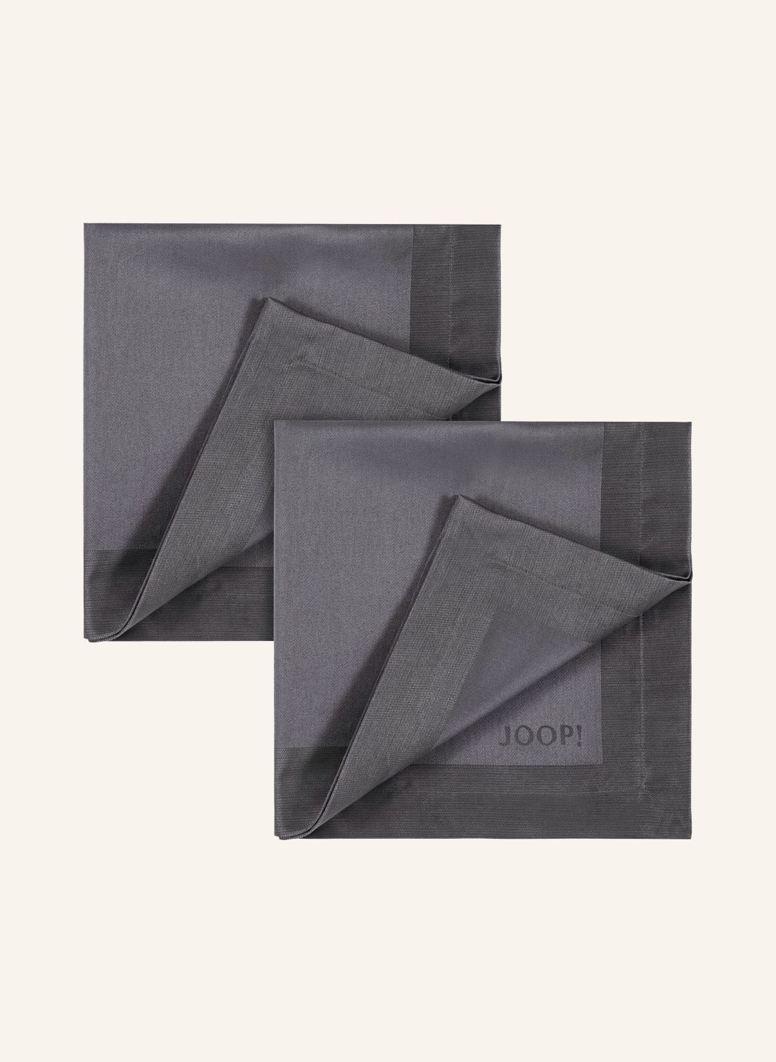 Joop! 2er-Set Servietten Joop! Signature grau Joop! 2er-Set Servietten Joop! Signature grau von Joop!