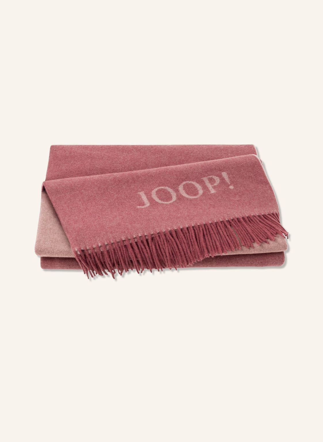 Joop! Plaid Joop! Fine-Doubleface rot von Joop!