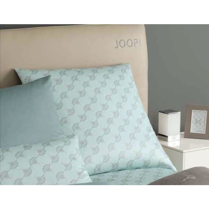 Joop! Satin Bettwäsche Cornflower double, mint, 160x210 cm von Joop!