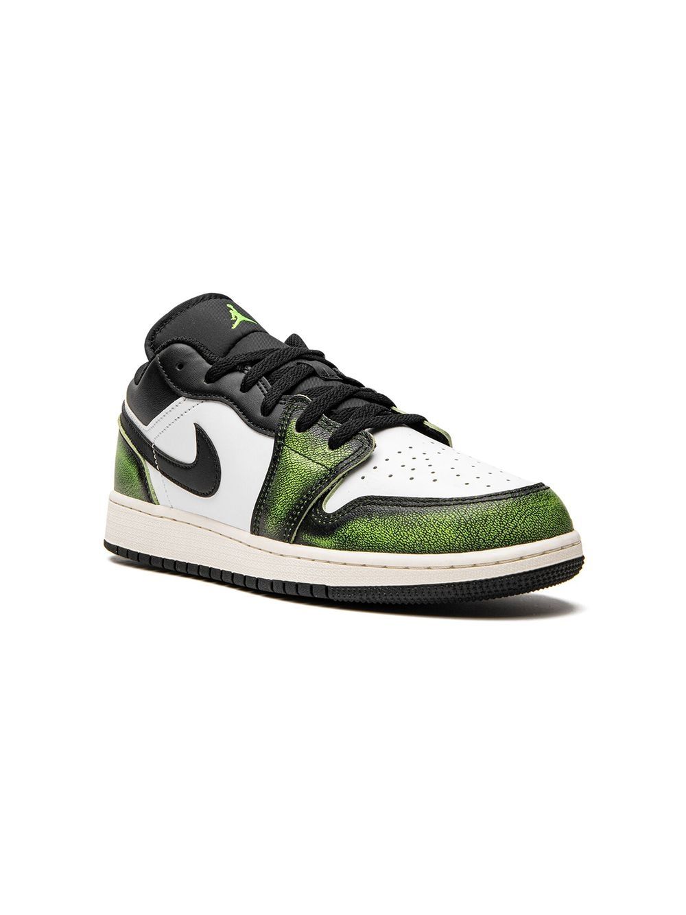 Jordan Kids Air Jordan 1 Low "Wear Away Electric Green" sneakers - Black von Jordan Kids