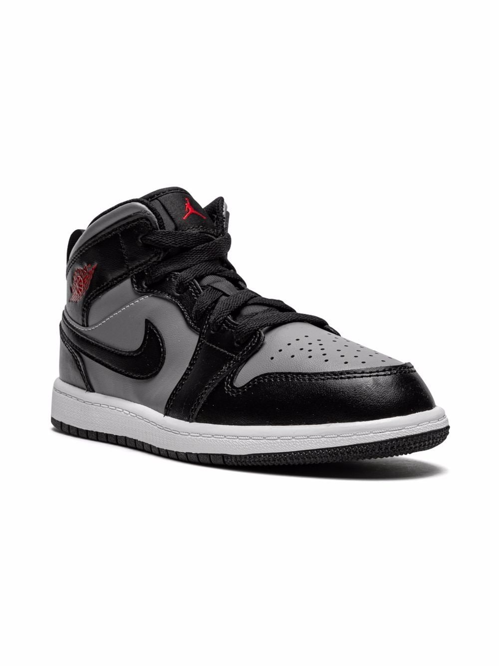 Jordan Kids Air Jordan 1 Mid "Black/Shadow Grey" sneakers von Jordan Kids