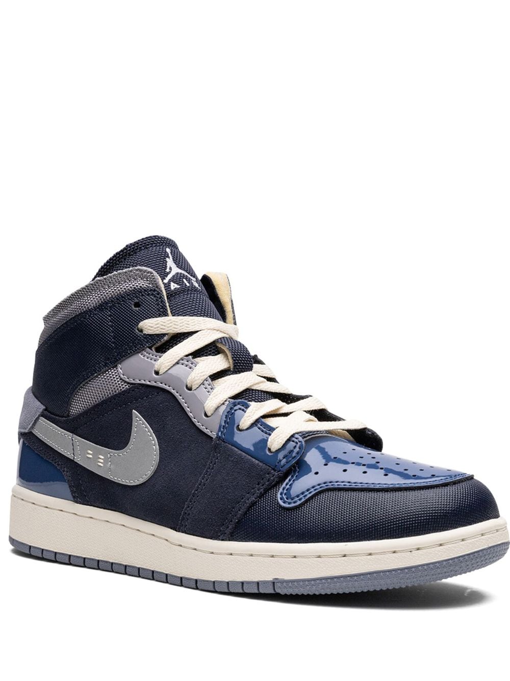 Jordan Kids Air Jordan 1 Mid SE Craft "Obsidian/White/French Blue" sneakers von Jordan Kids