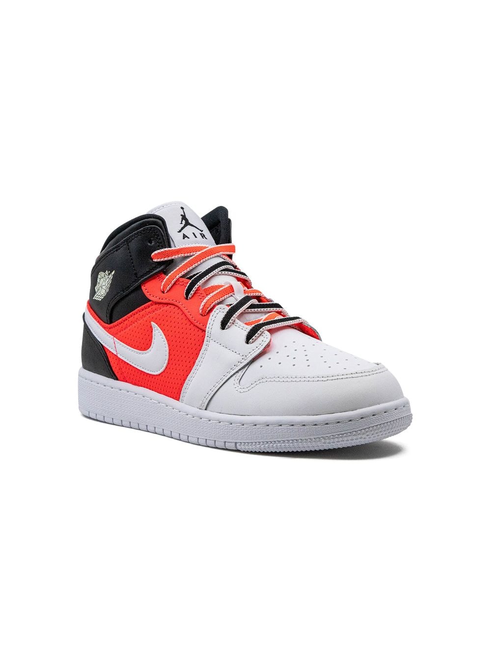 Jordan Kids Air Jordan 1 Mid SE "White Infrared" sneakers - Black von Jordan Kids