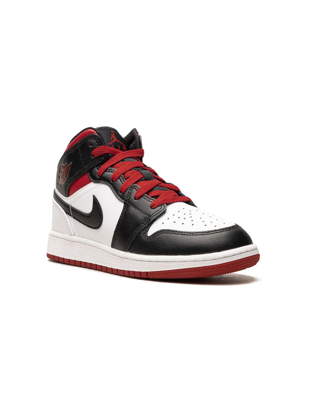 Jordan Kids Air Jordan 1 Mid "White / Gym Red" sneakers von Jordan Kids