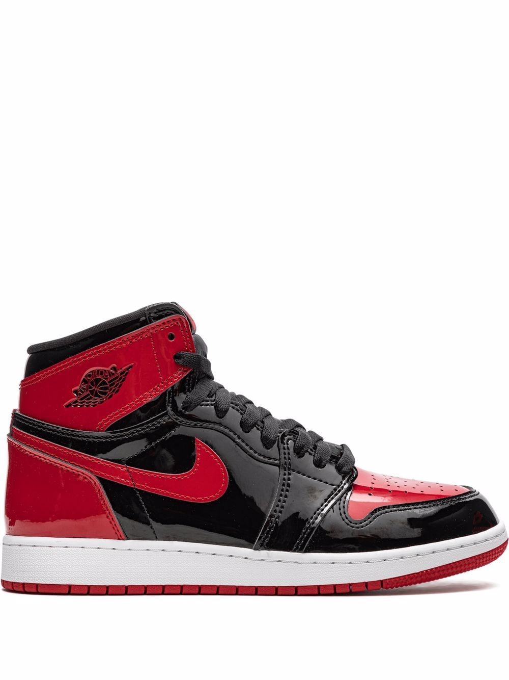 Jordan Kids Air Jordan 1 Retro High "Patent Bred" sneakers - Black von Jordan Kids