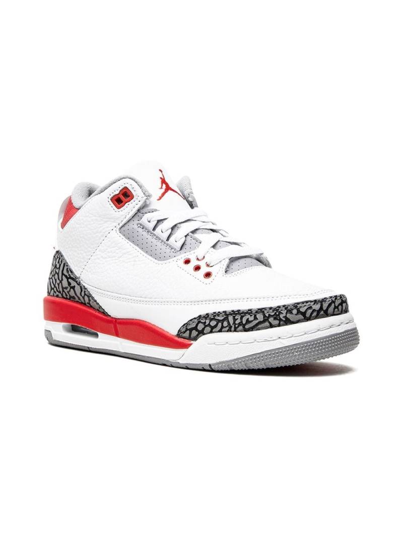 Jordan Kids Air Jordan 3 Retro "Fire Red 2022" sneakers - White von Jordan Kids