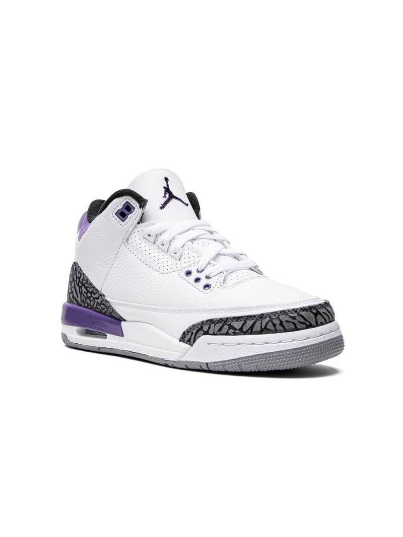 Jordan Kids Air Jordan 3 Retro "Dark Iris" sneakers - White von Jordan Kids