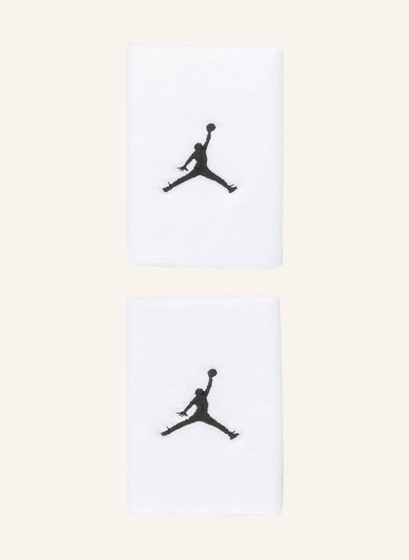 Jordan 2er-Pack Schweißbänder Jordan Jumpman weiss von Jordan