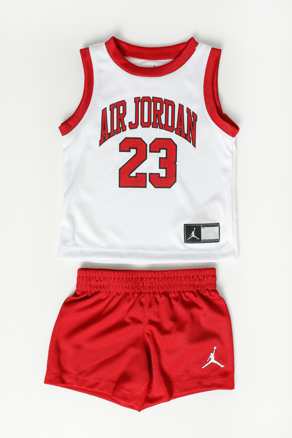 Jordan Air Mesh Baby-Set | White + Gym Red | Baby  | 12m von Jordan