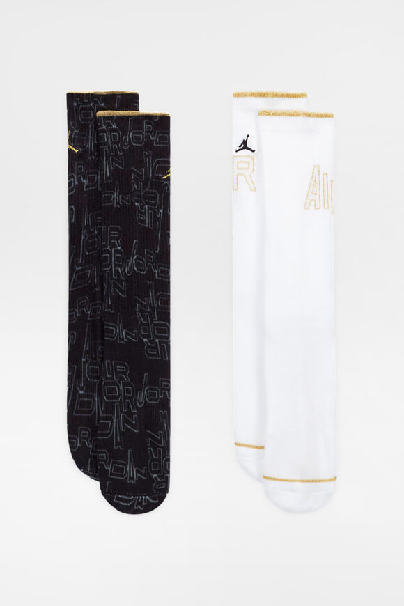 Jordan Air Doppelpack Socken | Black + White | Jungen  | EU27-35 von Jordan