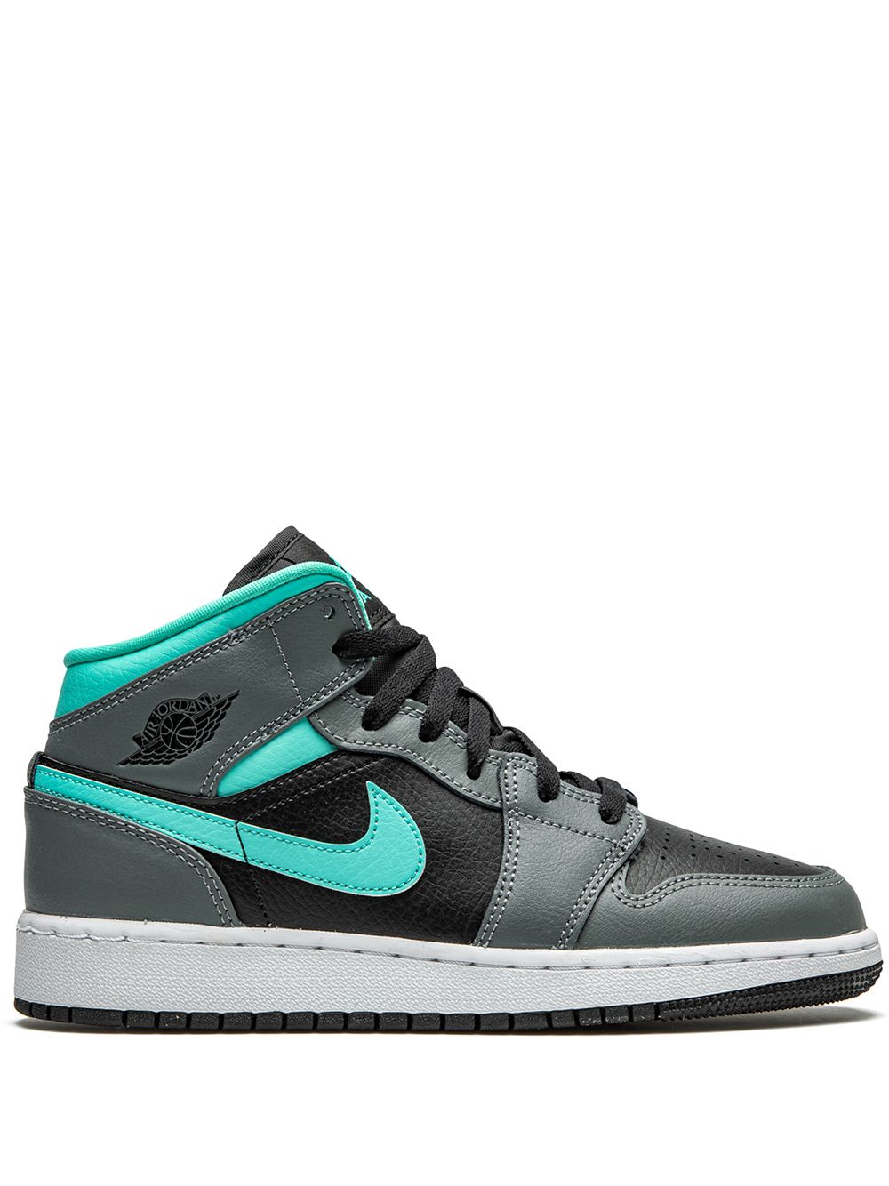 Jordan Kids Air Jordan 1 Mid "Grey/Aqua" sneakers von Jordan Kids