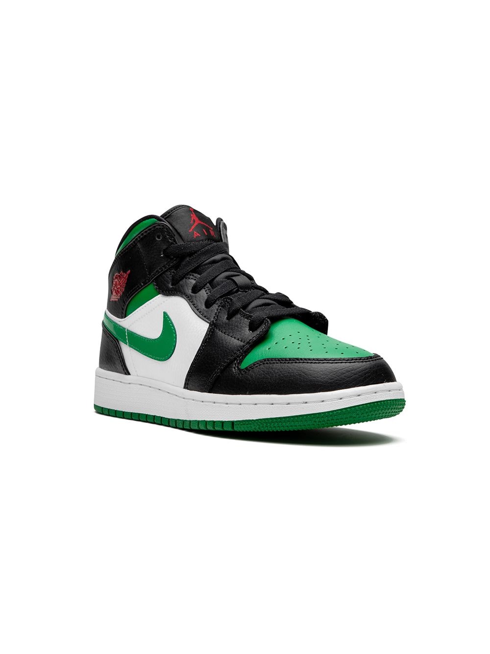 Jordan Kids Air Jordan 1 Mid "Green Toe" sneakers - Black von Jordan Kids
