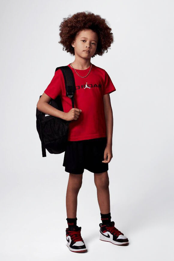 Jordan Baseline Mesh Kids-Set | Black + Red | Jungen  | 6y von Jordan