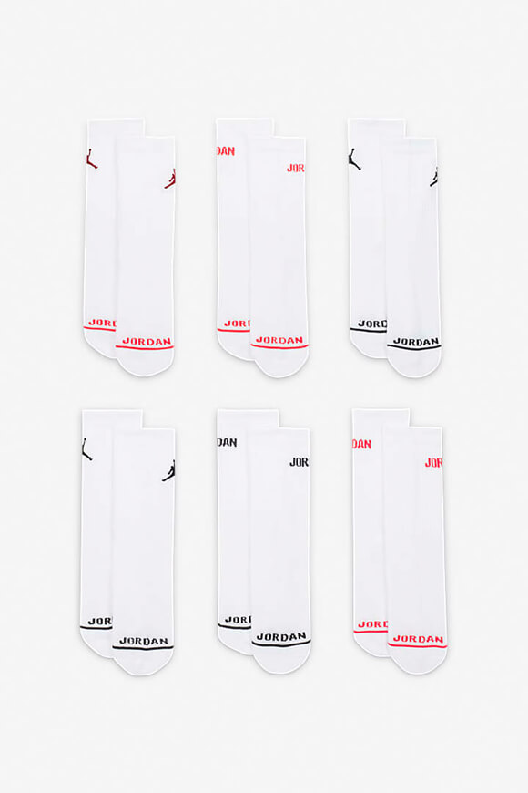 Jordan Sechserpack Kids Socken | Weiss | Jungen | EU27 Jordan Sechserpack Kids Socken | Weiss | Jungen | EU27 von Jordan