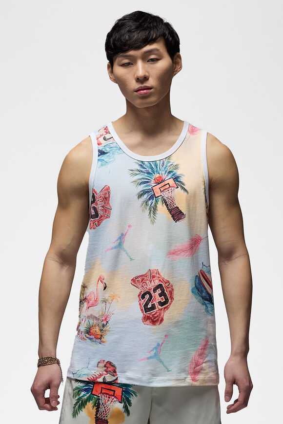 Jordan Tanktop | White + Multicolor | Herren | S Jordan Tanktop | White + Multicolor | Herren | S von Jordan