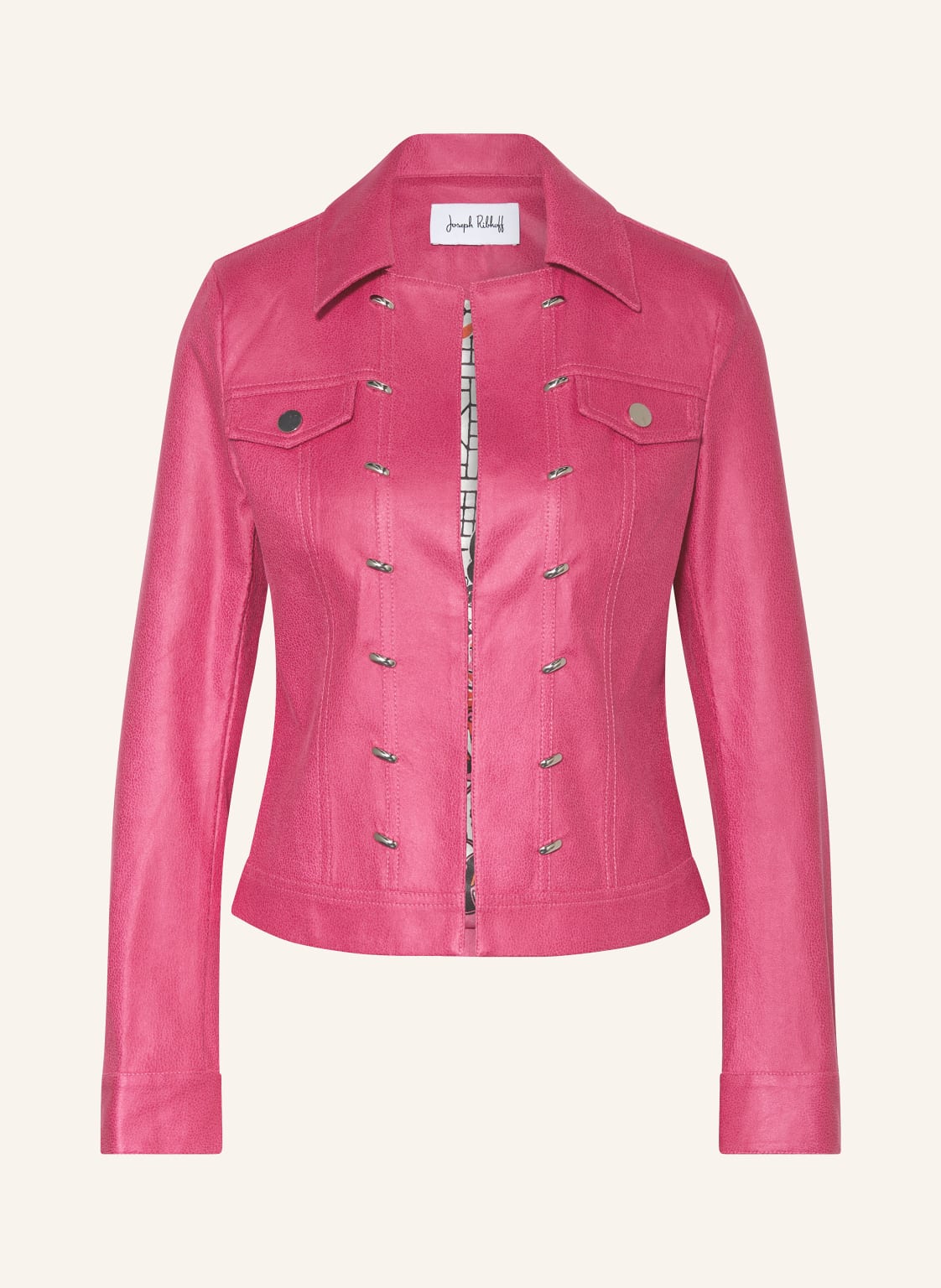 Joseph Ribkoff Bikerjacke Mit Nieten pink von Joseph Ribkoff