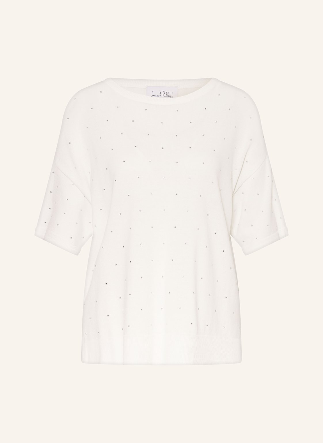 Joseph Ribkoff Strickshirt Mit Schmucksteinen weiss von Joseph Ribkoff