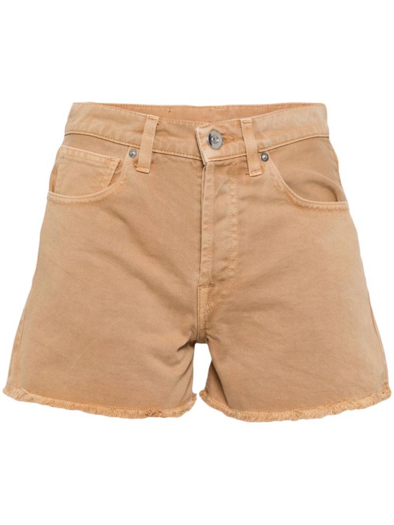 Joshua Sanders smiley-face denim shorts - Brown von Joshua Sanders