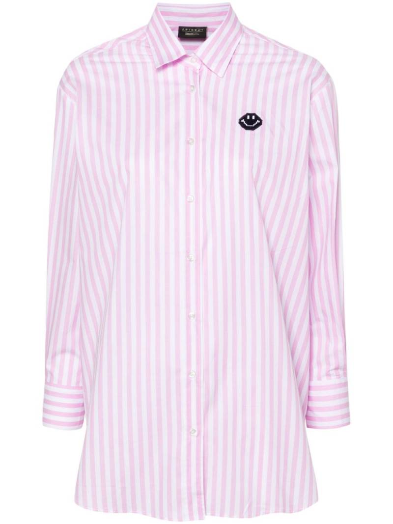 Joshua Sanders x Smiley striped cotton shirt - Pink von Joshua Sanders