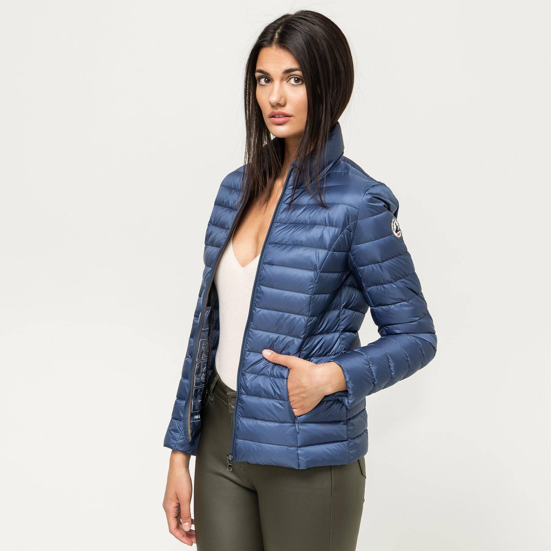 Daunenjacke Ohne Kapuze Damen Blau Denim L von Jott