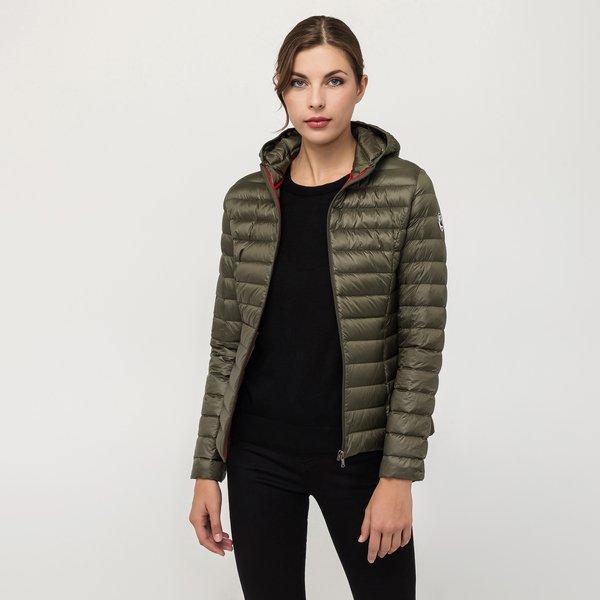 Daunenjacke Mit Kapuze Damen Khaki M von Jott