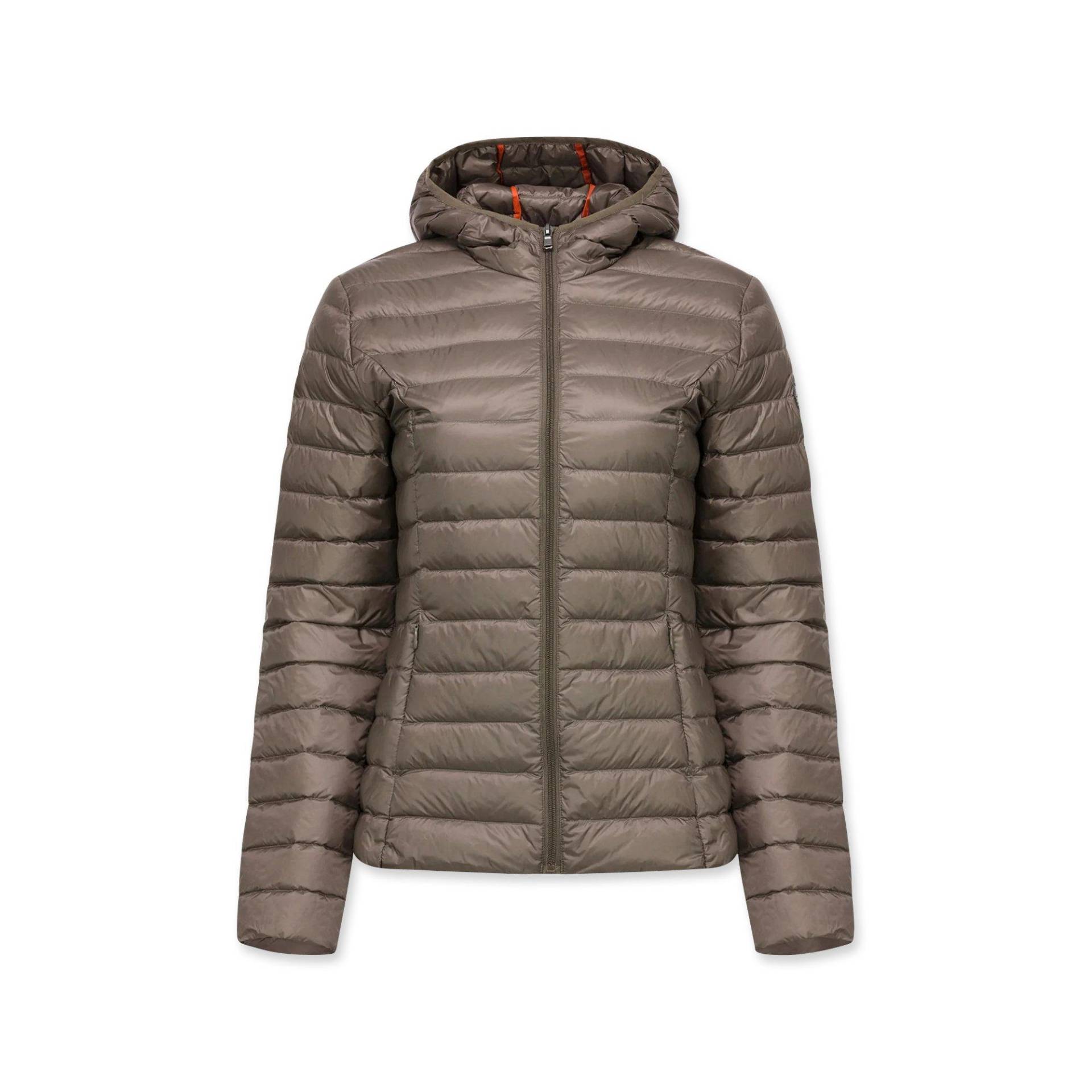 Daunenjacke Mit Kapuze Damen Taupe M von Jott