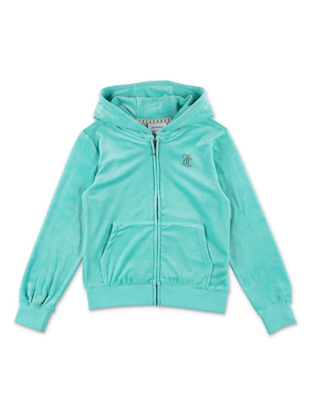 Juicy Couture Kids zip-up velour hoodie - Green