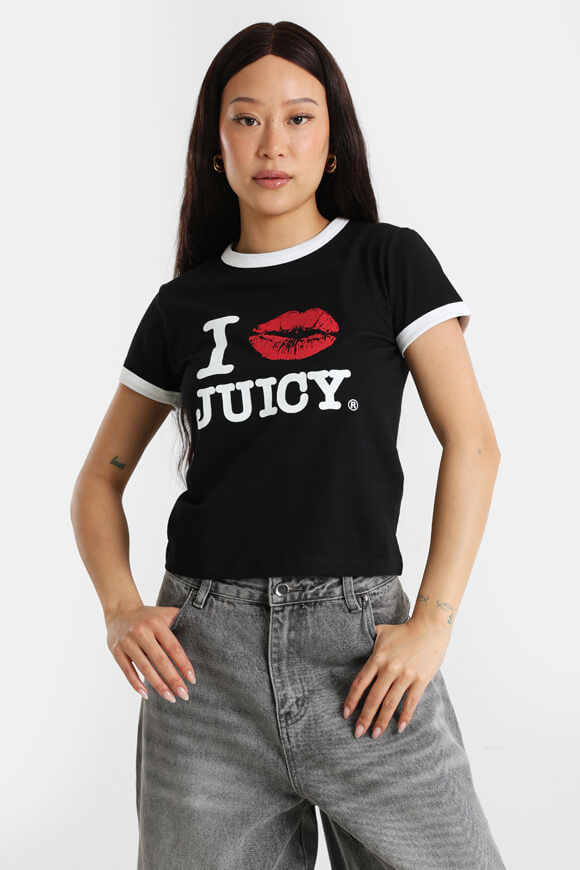 Juicy Couture Crop T-Shirt | Black | Damen | XS Juicy Couture Crop T-Shirt | Black | Damen | XS von Juicy Couture