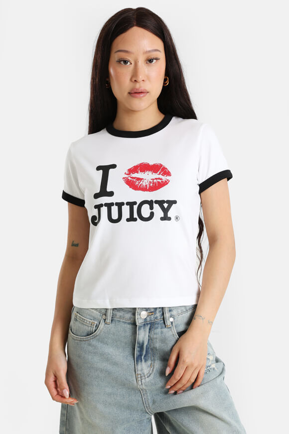 Juicy Couture Crop T-Shirt | White | Damen | XXS Juicy Couture Crop T-Shirt | White | Damen | XXS von Juicy Couture