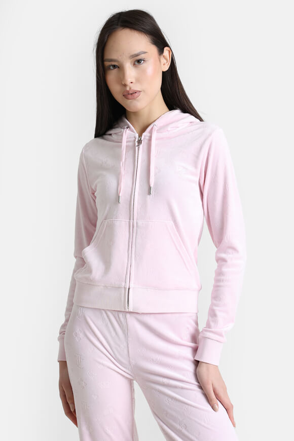 Juicy Couture Madison Samt Jacke | Cherry Blossom | Damen | XXS Juicy Couture Madison Samt Jacke | Cherry Blossom | Damen | XXS von Juicy Couture