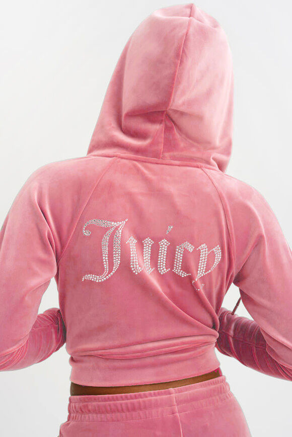 Juicy Couture Madison Samt Jacke | Pink Lemonade | Damen  | XS von Juicy Couture