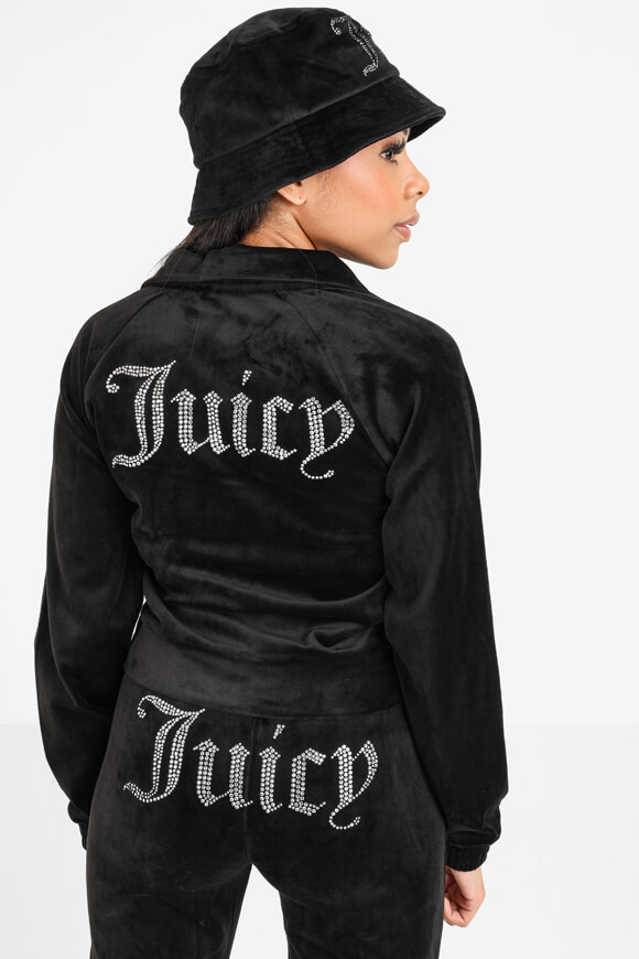 Juicy Couture Samt Jacke | Black | Damen  | L von Juicy Couture