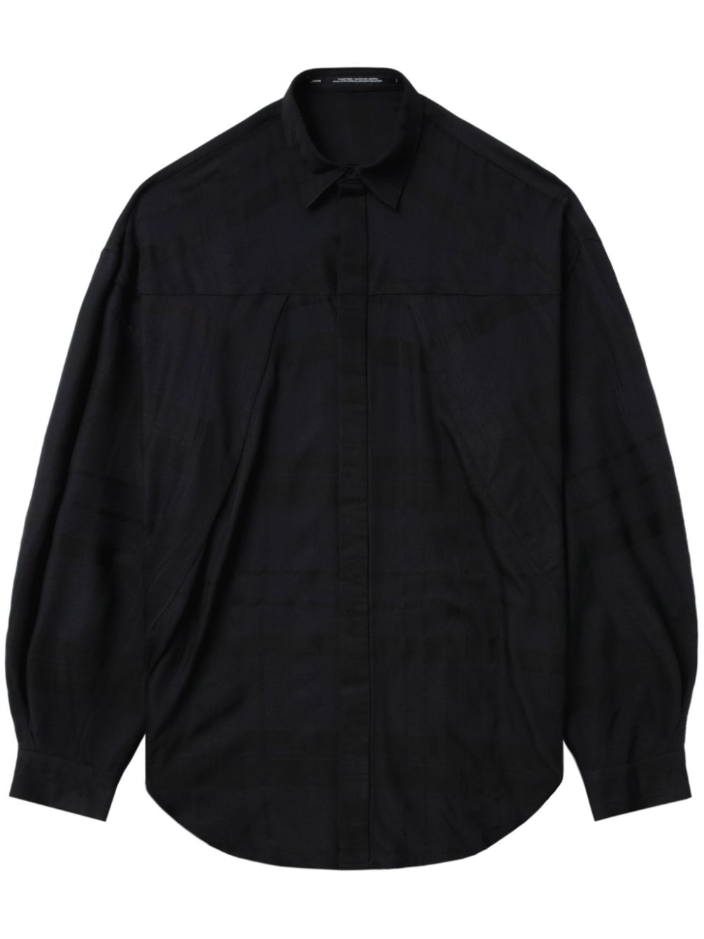 Julius button-up long-sleeve shirt - Black von Julius