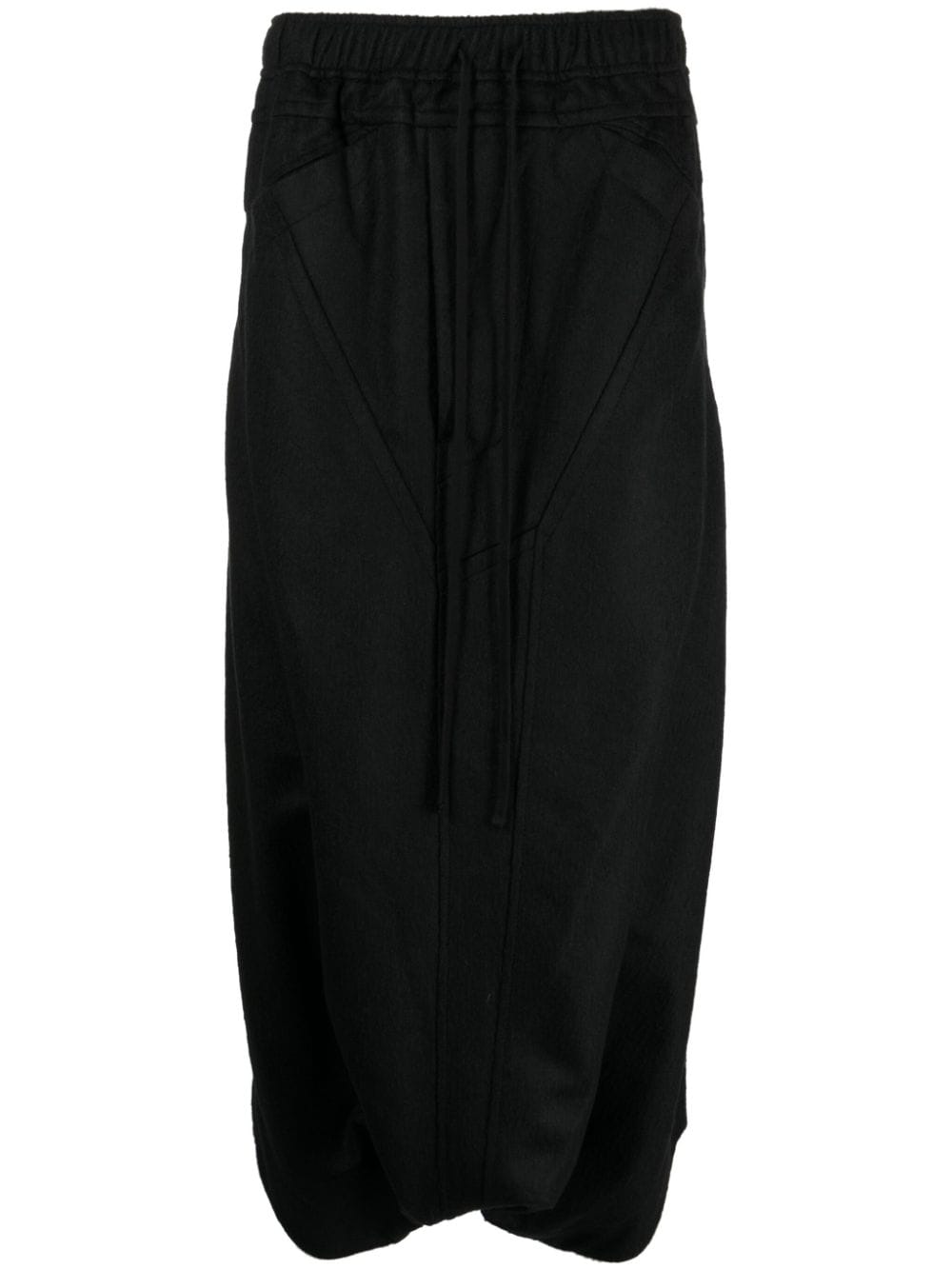 Julius drop-crotch cropped track pants - Black von Julius