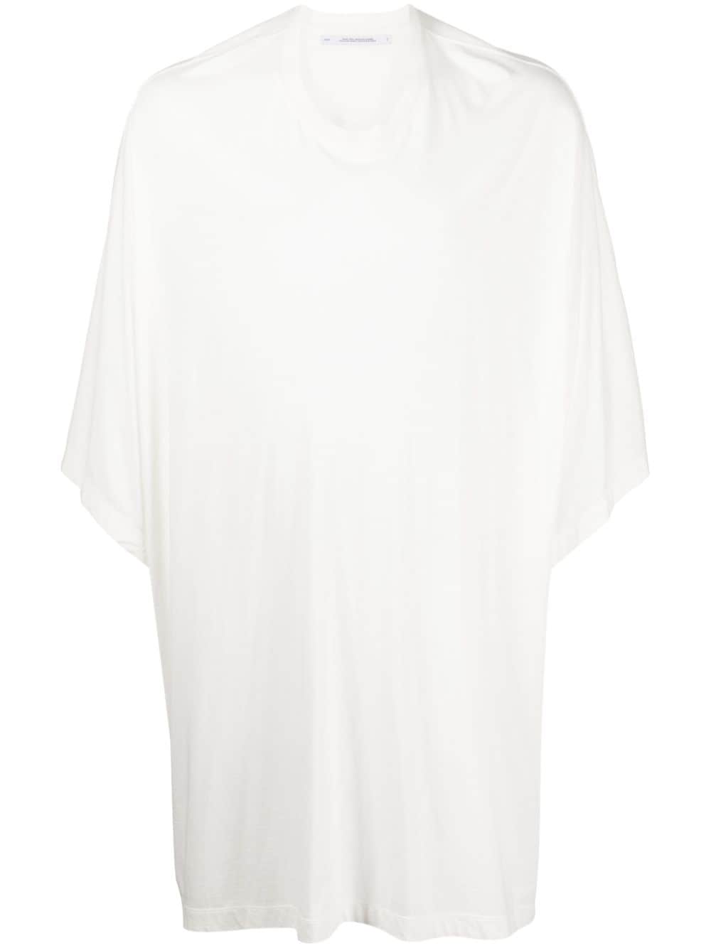 Julius drop-shoulder cotton-blend T-shirt - White von Julius