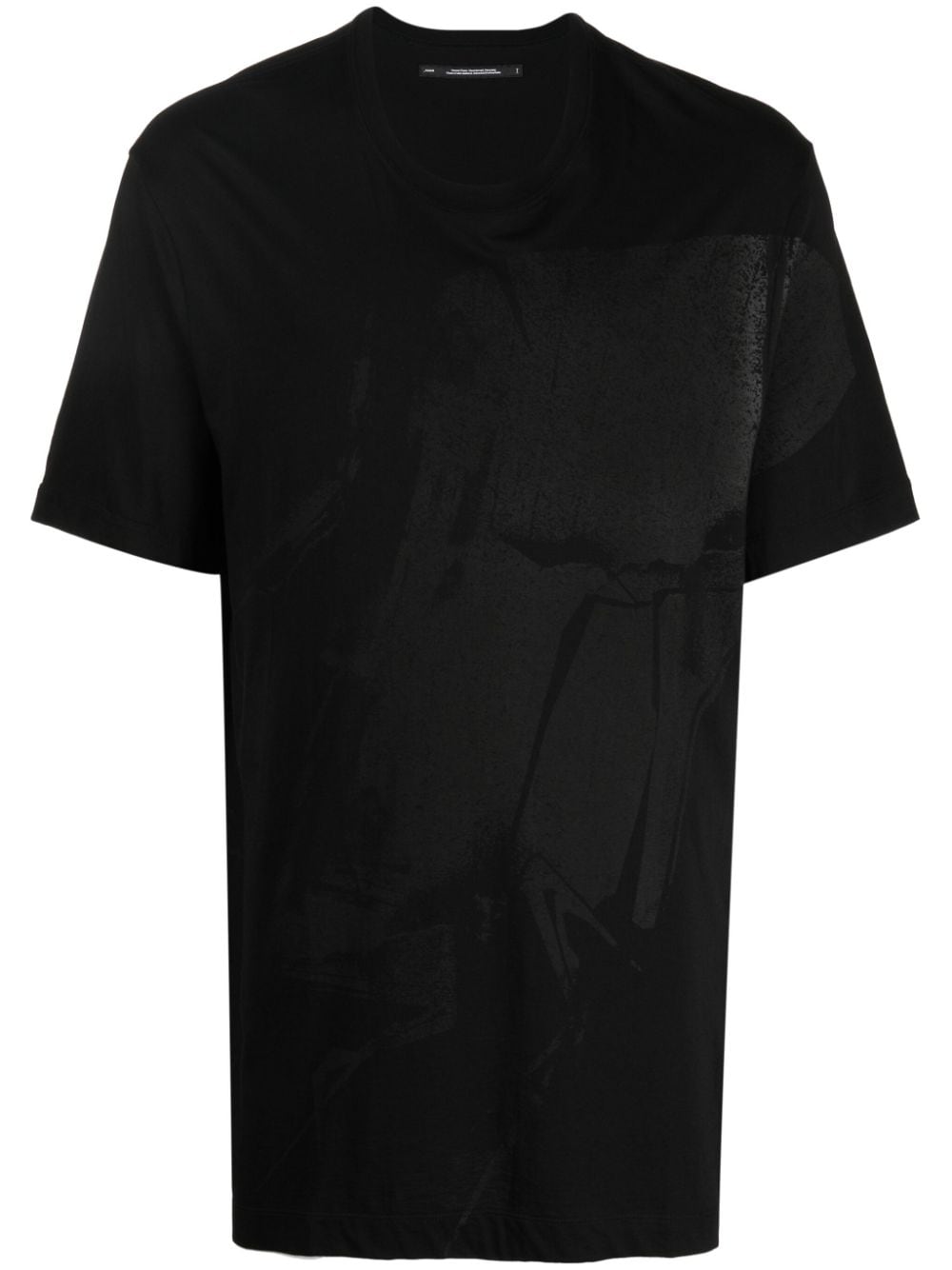 Julius graphic-print cotton-blend T-shirt - Black von Julius