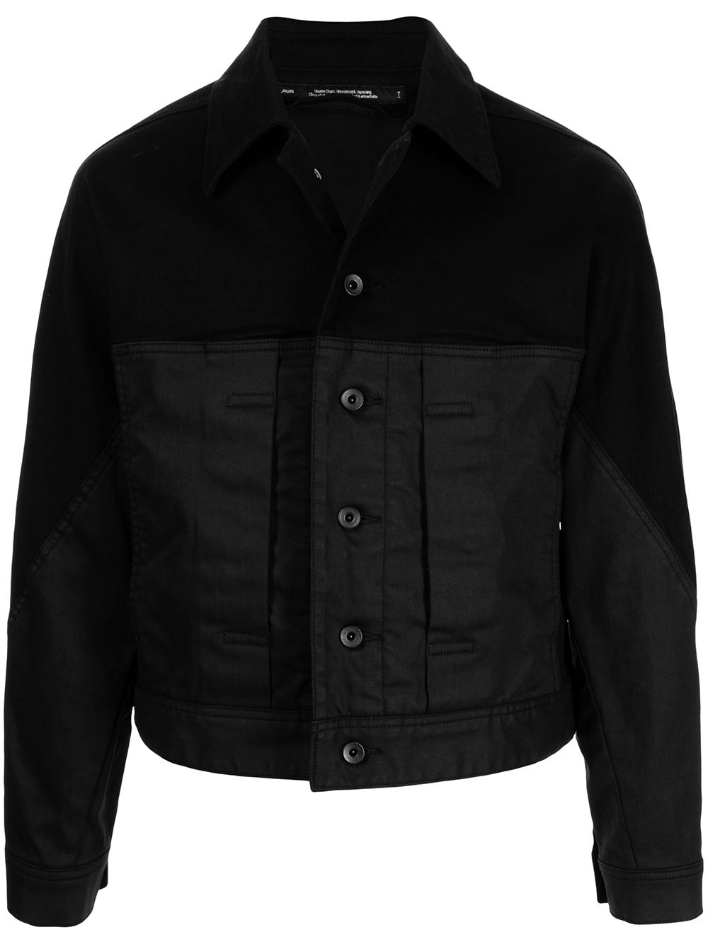 Julius panelled cropped jacket - Black von Julius