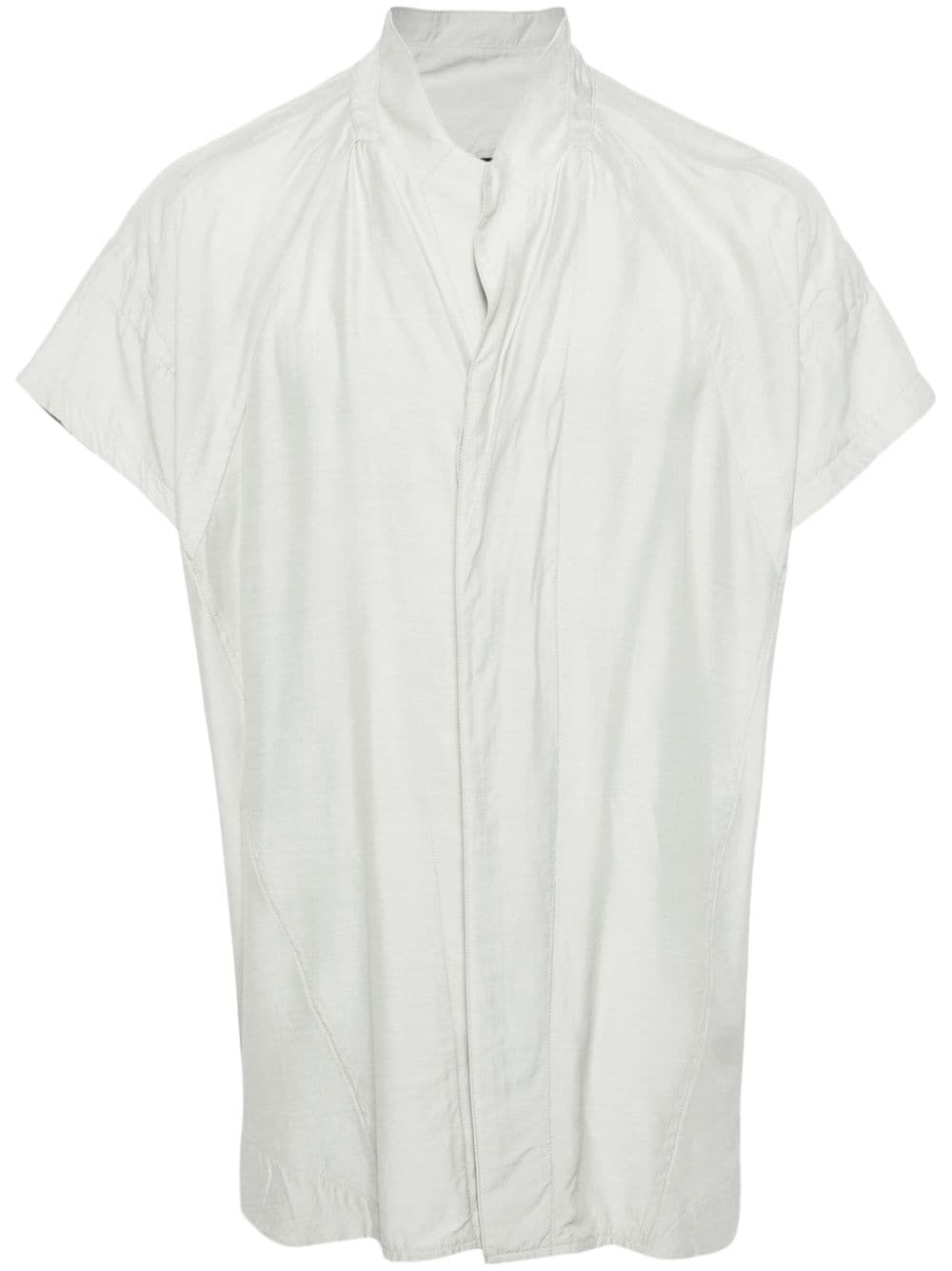 Julius panelled short-sleeved shirt - Grey von Julius