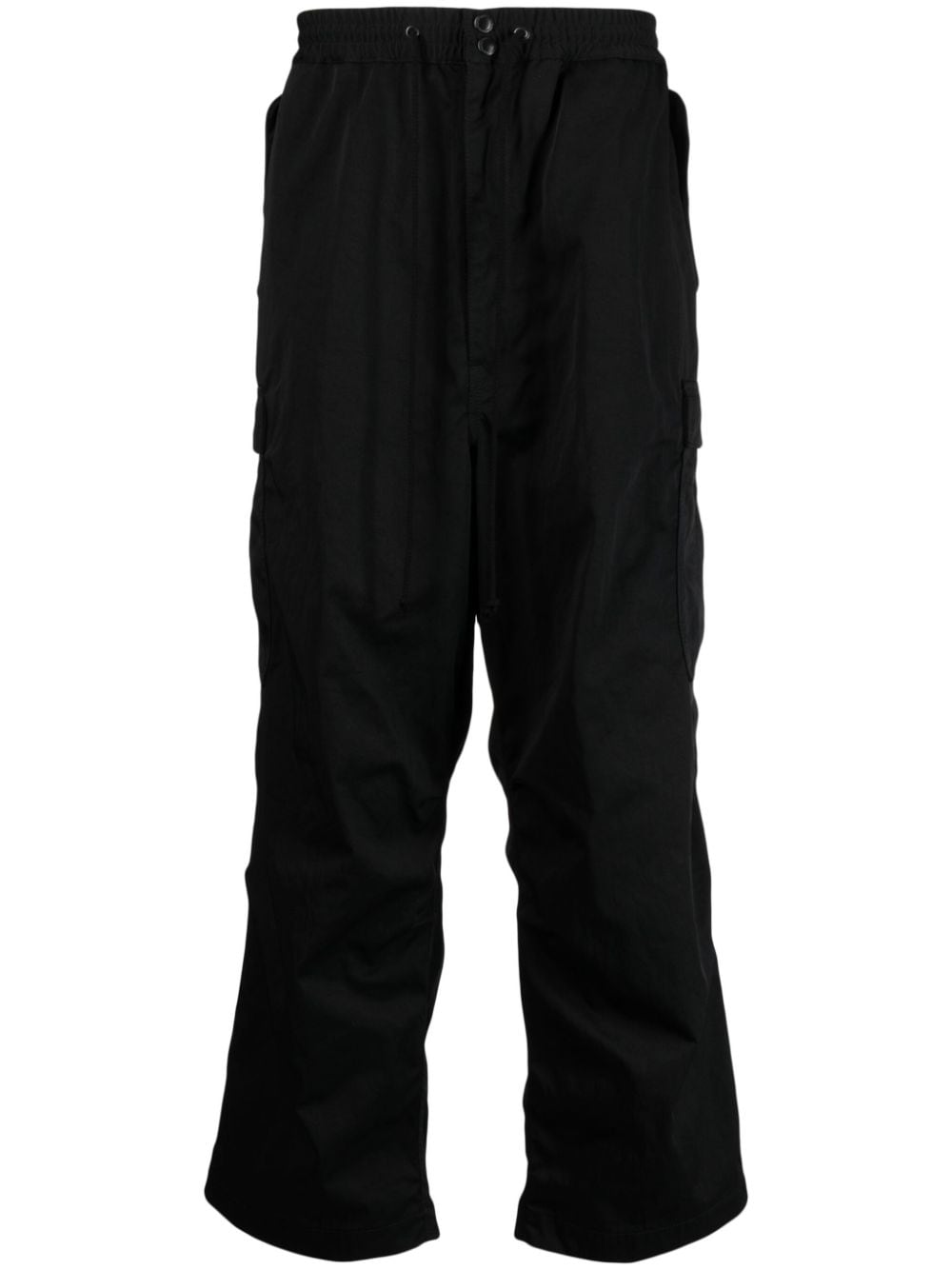 Junya Watanabe MAN elasticated-waistband drawstring track pants - Black von Junya Watanabe MAN