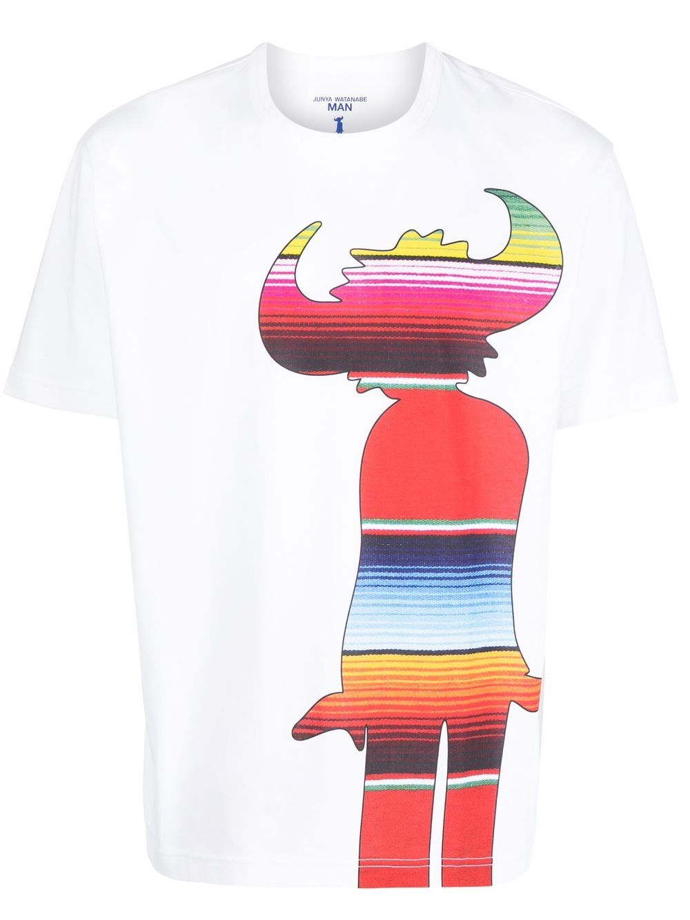 Junya Watanabe MAN graphic-print crew-neck T-shirt - White von Junya Watanabe MAN