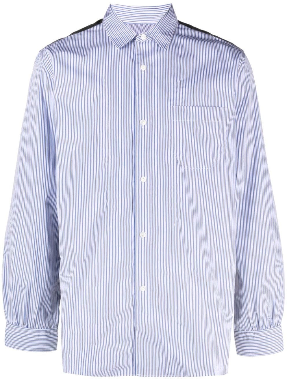 Junya Watanabe MAN graphic-print wool shirt - Blue von Junya Watanabe MAN