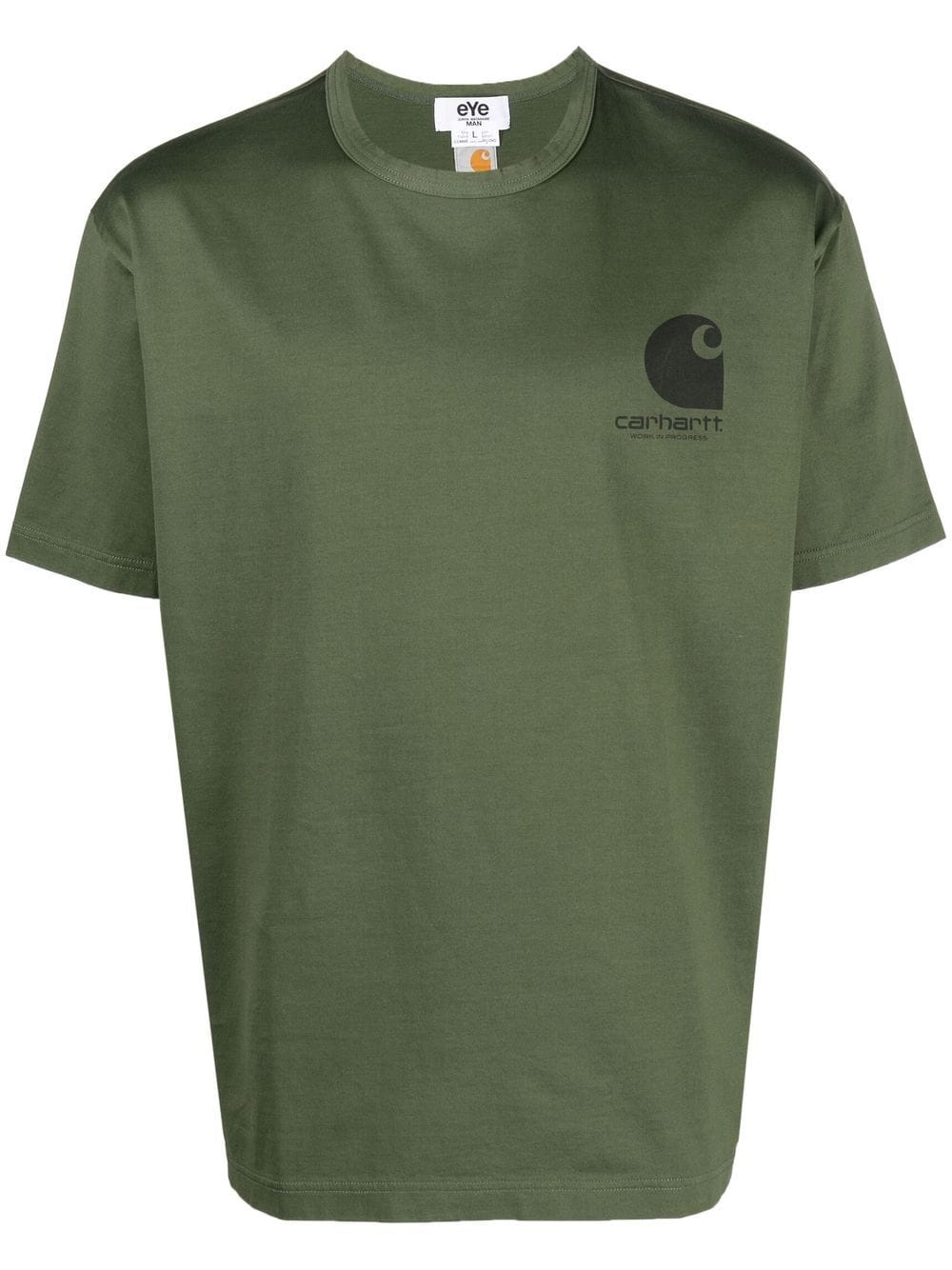 Junya Watanabe MAN logo-print cotton T-shirt - Green von Junya Watanabe MAN