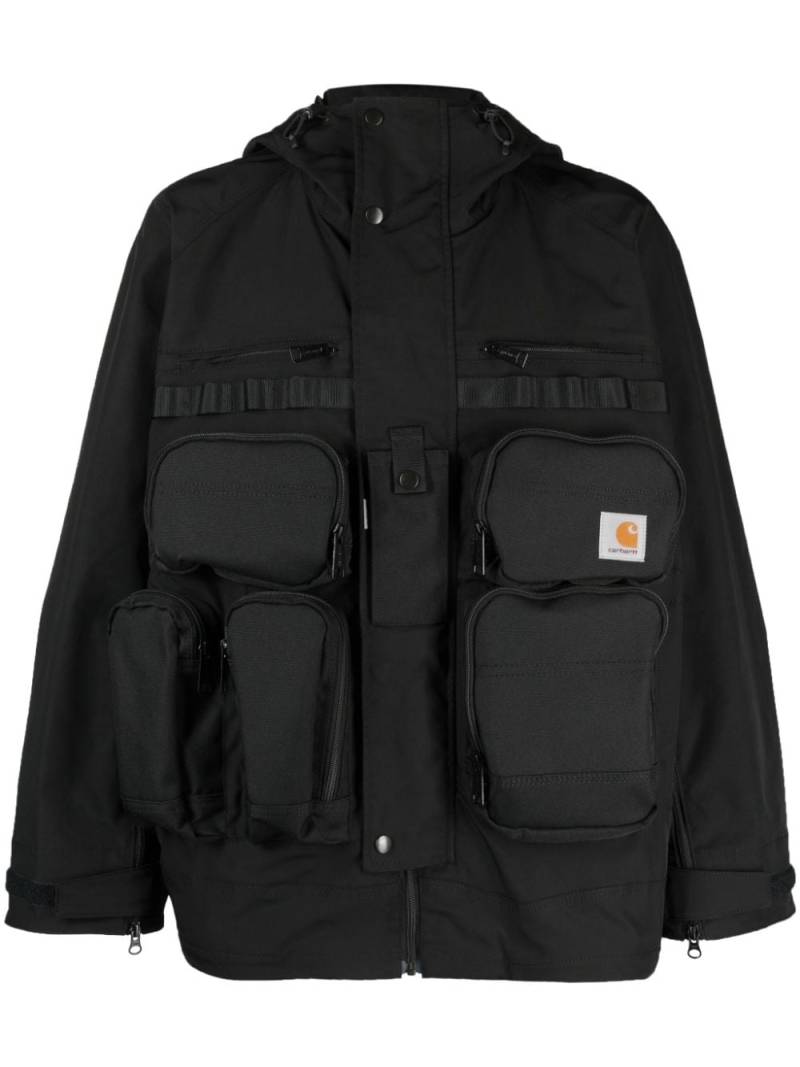 Junya Watanabe MAN multi-pockets hooded jacket - Black von Junya Watanabe MAN