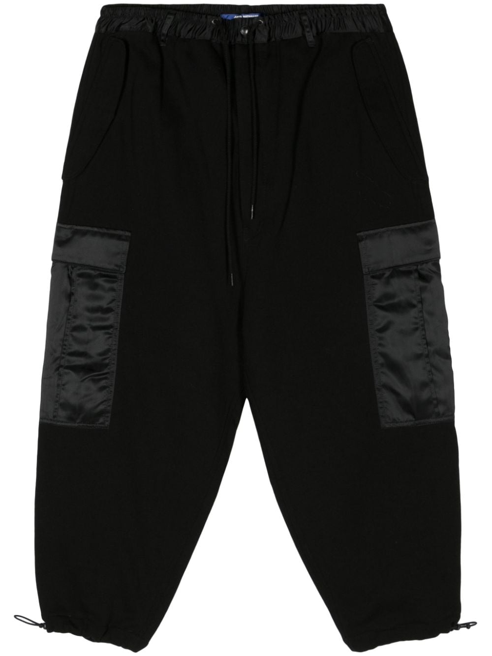 Junya Watanabe MAN satin-trim cotton track pants - Black von Junya Watanabe MAN