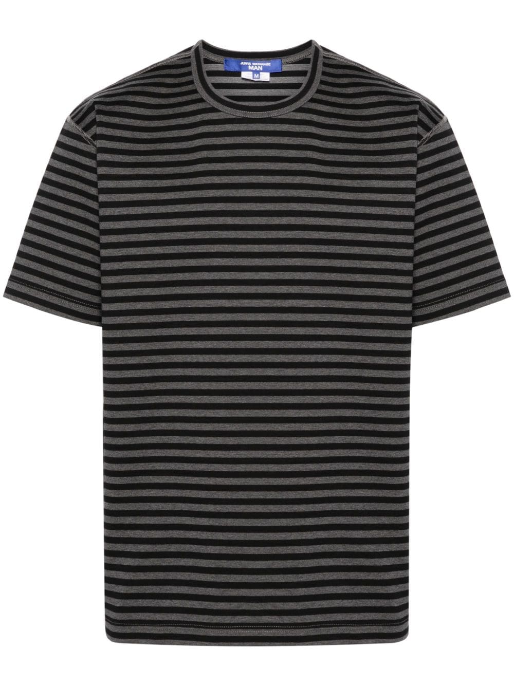 Junya Watanabe MAN striped jersey T-shirt - Black von Junya Watanabe MAN