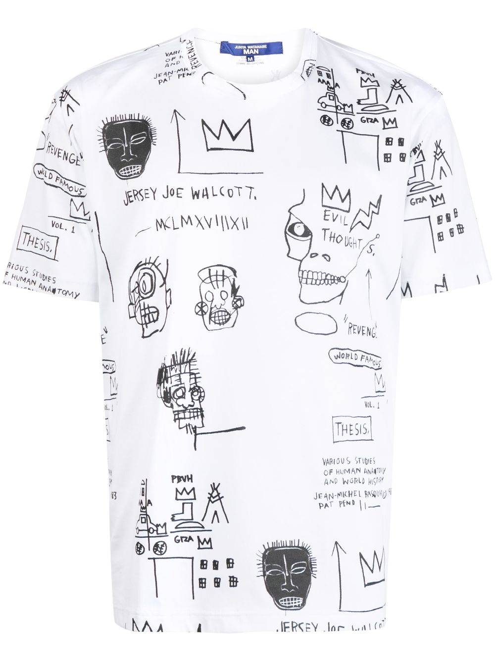 Junya Watanabe MAN x Basquiat graphic-print cotton T-shirt - White von Junya Watanabe MAN