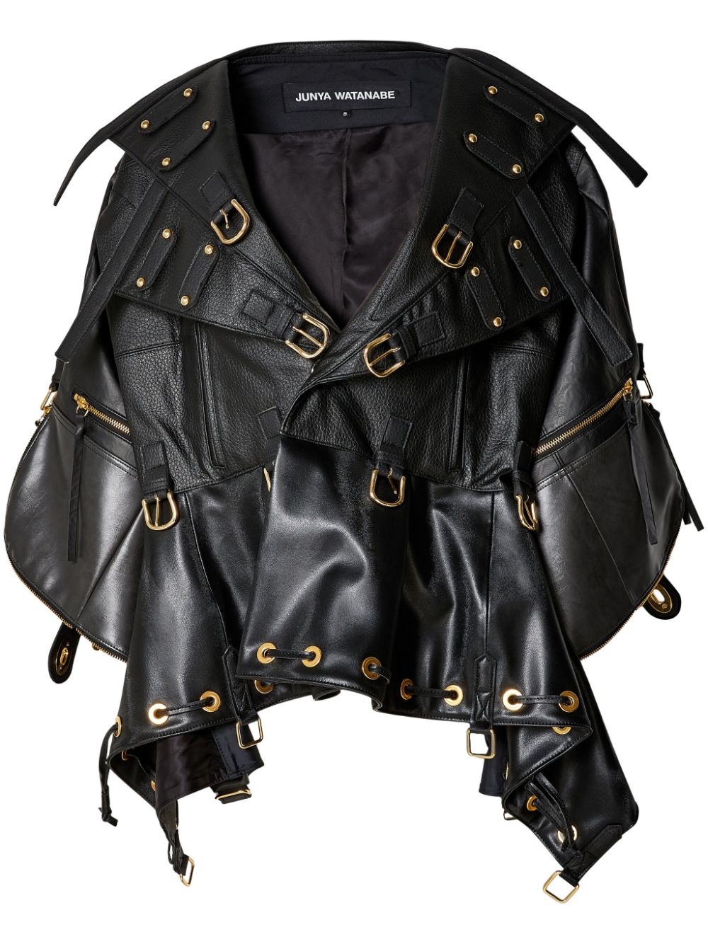 Junya Watanabe bucked faux-leather jacket - Black von Junya Watanabe