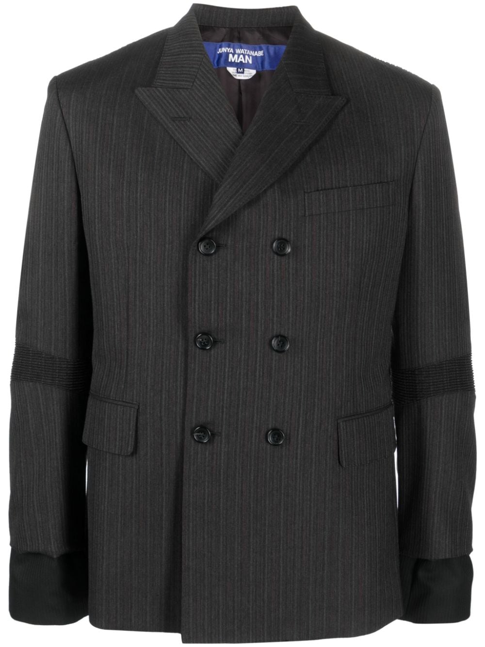 Junya Watanabe MAN double-breasted wool blazer - Grey von Junya Watanabe MAN